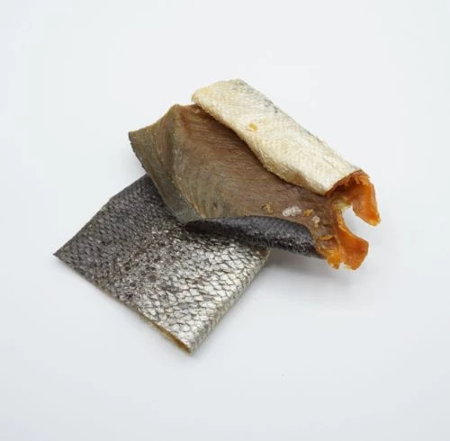 Rescue pet food - Zalmhuid met vlees - 500gr