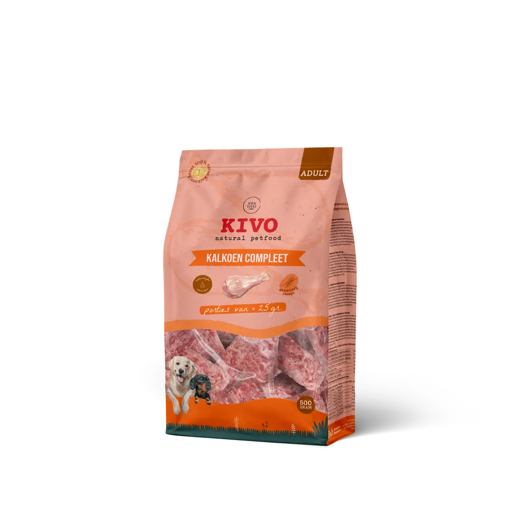 Kivo Portie Verpakkingen - 500gr (Kalkoen)