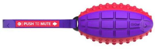 GiGwi - Rugby ball "Push to mute"